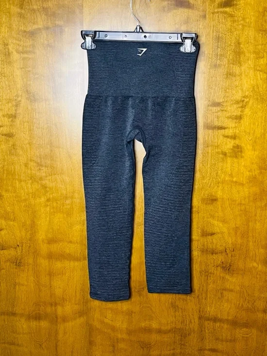 Gymshark Seamless Leggings Gray High Waisted Athletic XS (No Tag) - Picture 4 of 4